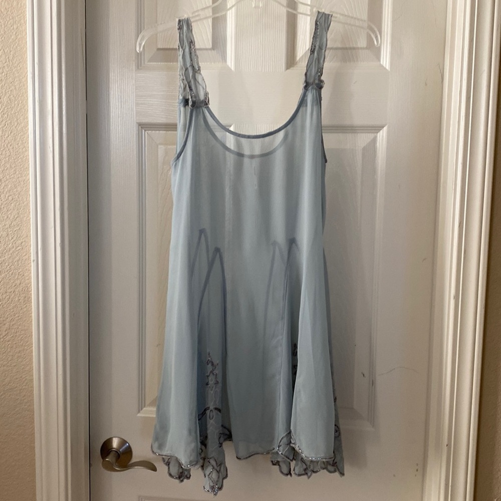 Free People light blue slip
